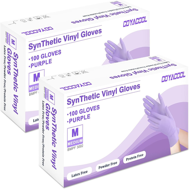 Exam Glove Nitrile - 50/100 adet Mor Nitril Eldiven Tek
