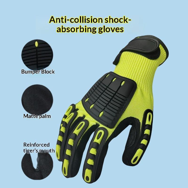 Work Glove Impact - 1 Çift Kesilmeye ve Darbeye Dayanıklı