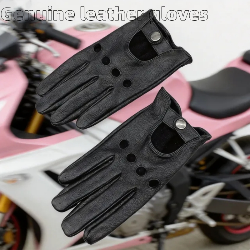 Leather Driving Glove - Rahat Kullanımlı Hakiki Deri Motosiklet Eldivenleri