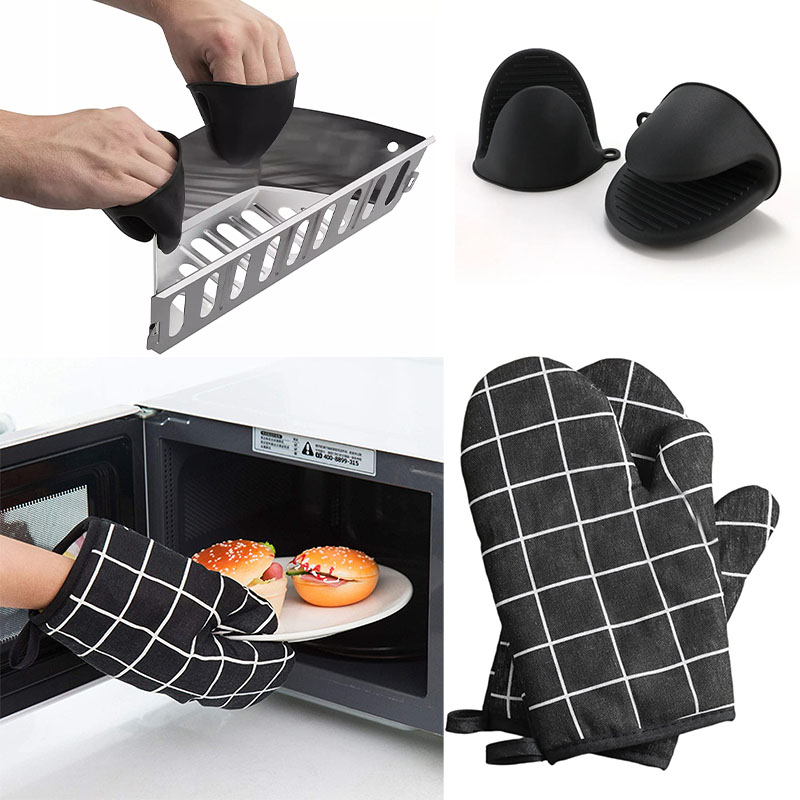Oven Mitt Silicone - Silikon Isıya Dayanıklı Tutam Fırın Eldiveni