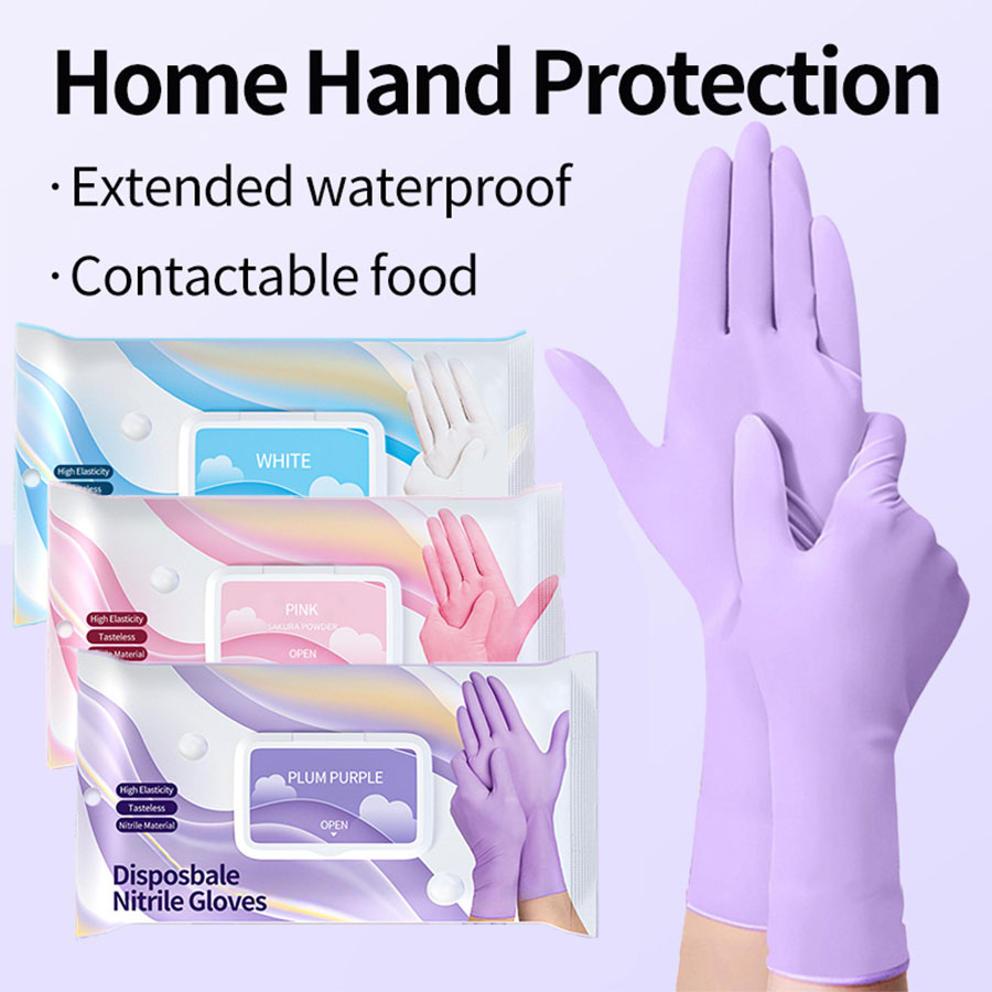 Exam Glove Nitrile - Tek kullanımlık Nitril Temizlik Eldivenleri Lateks