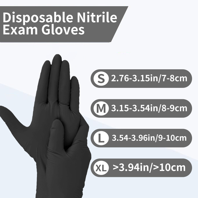 100-1000 Adet Siyah Nitril Mua - Exam Glove Nitrile incelemesi ve fiyatı