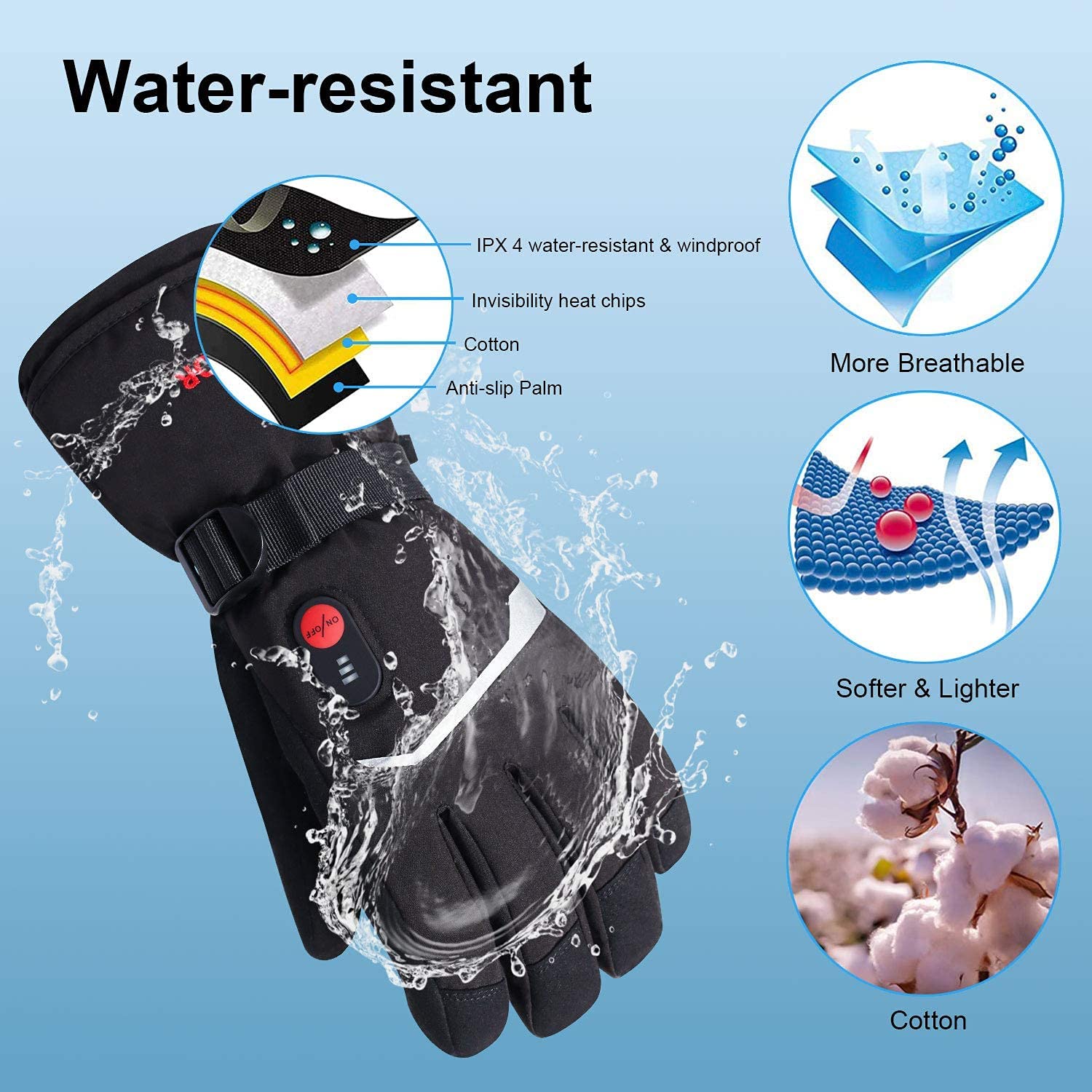 Kar geyik kış ısıtmalı eldiven - Ski Glove Waterproof incelemesi ve fiyatı