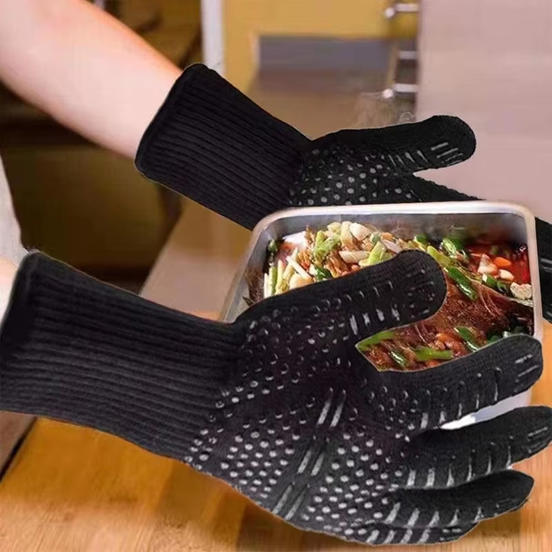1 çift fırın eldiveni fırın el - Oven Mitt Silicone incelemesi ve fiyatı
